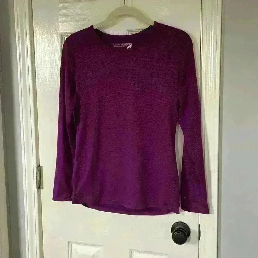 Purple thermal underscrub top